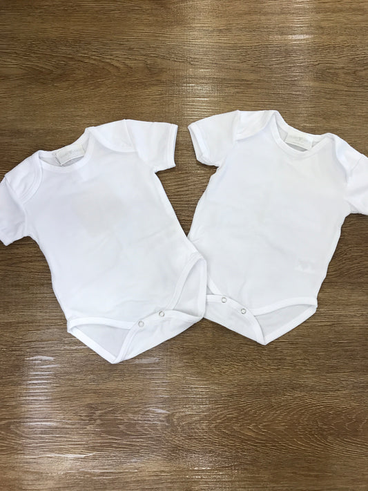 Body Story Loris in coppia bianchi in cotone mezza manica