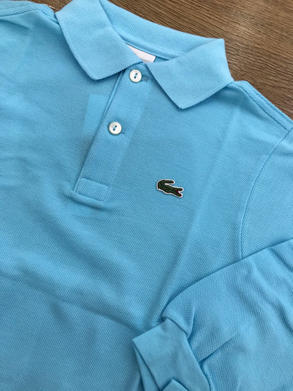 Polo Lacoste manica lunga con polsini e bottoncini
