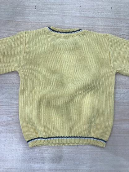 Maglione Paz Rodriguez in filo giallo manica lunga