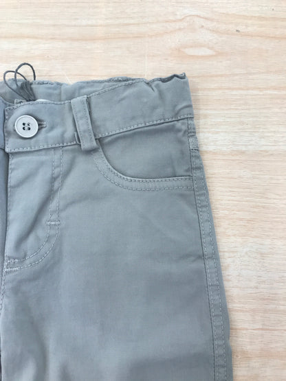 Pantalone Jo Milano in cotone grigio corto con tasche laterali