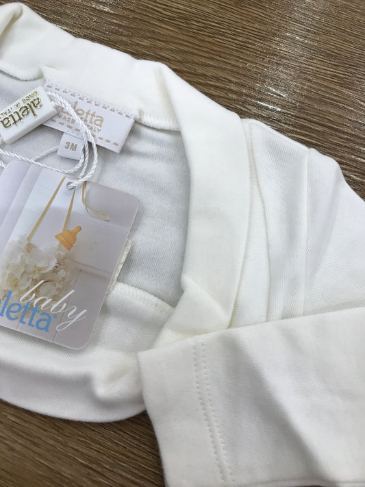Cardigan Aletta in caldo cotone con fiocchetto sul retro