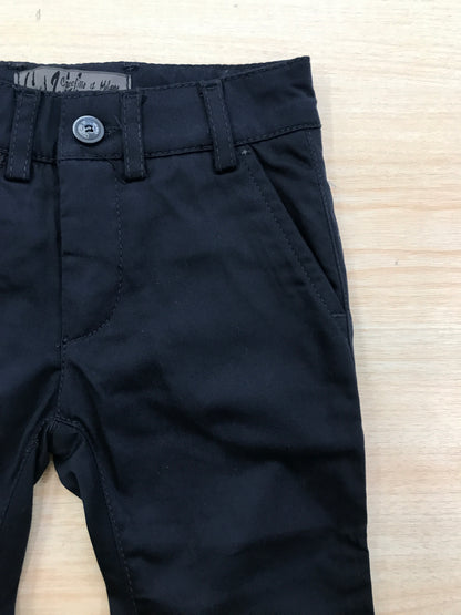 Pantalone Crocefisso Milano blu scuro con tasche e bottoncini