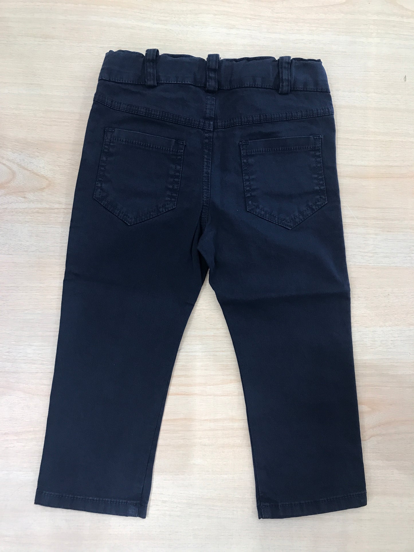 Pantalone Jo Milano blu scuro con elastico in vita