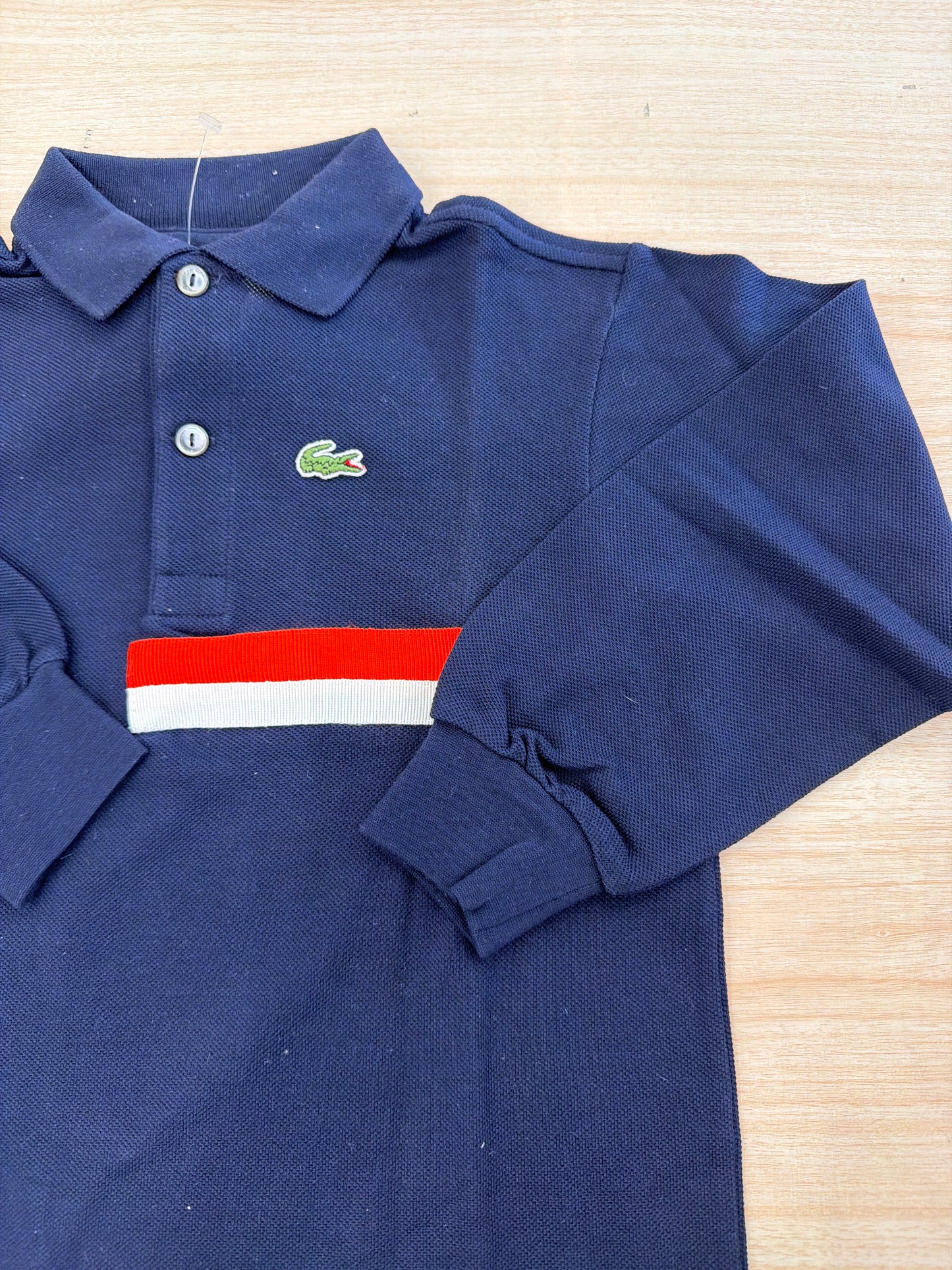 Polo Lacoste in cotone manica lunga con bottoncini e logo ricamato lateralmente unisex (Copia 4)