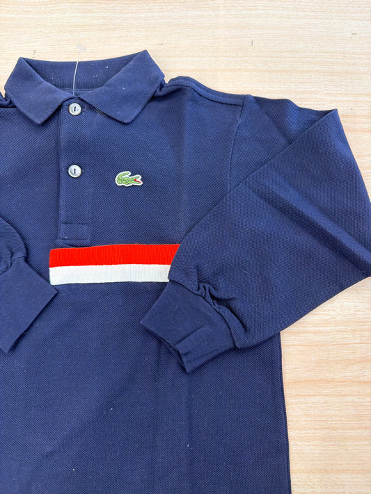 Polo Lacoste in cotone manica lunga con bottoncini e logo ricamato lateralmente unisex (Copia 4)